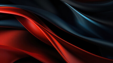 Fototapeta premium Abstract background with black red and blue wawe as wallpaper background illustration