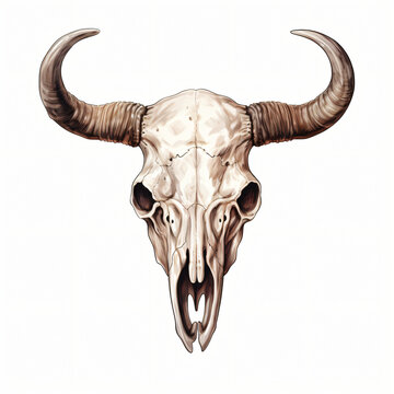 Bull cow skull