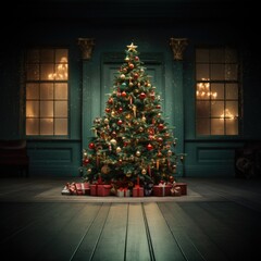 Obraz na płótnie Canvas christmas tree with presents