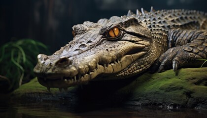 Obraz premium crocodile in the zoo