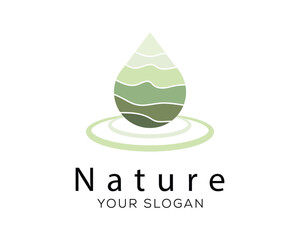 water drop logo design