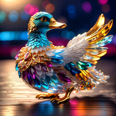 3d surreal design with ultra details, colorful generative art, shiny colors with HDR, surreal painting art