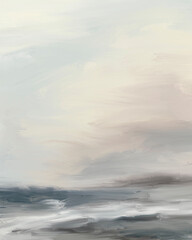 Abstract sea background, vertical backdrop, moody seascape 