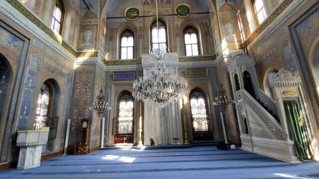 Located in Istanbul, Turkey, Pertevniyal Valide Sultan Mosque was built in 1871.