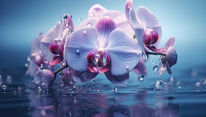 orchid in water