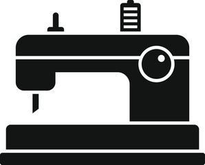 Sewing machine icon simple vector. Craft decorative. Fashion work equipment