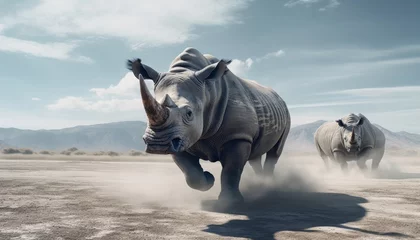 Deurstickers rhino © Ersan