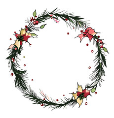 christmas wreath with bells