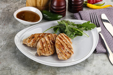 Grilled turkey breast fillet steak