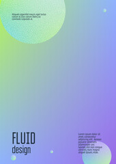 Cover fluid with round shapes