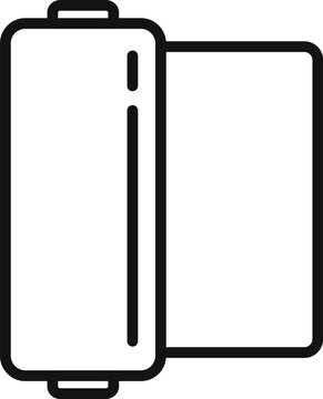 recommend clip art: Textile fabric roll icon outline vector. Fashion work equipment. Pin sew