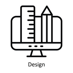 Design vector  outline Design illustration. Symbol on White background EPS 10 File