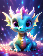 fantasy sea baby dragon