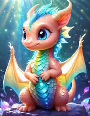 fairy tale baby dragon