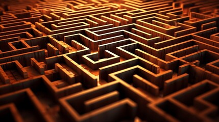 A maze with multiple paths and no clear solution rep  AI generated illustration