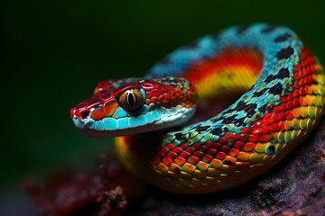 Fototapeta premium close up of a snake. 