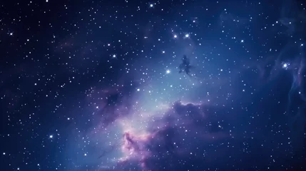 Foto op Plexiglas Canarische Eilanden Night sky with stars and nebula. Space background. 3d rendering