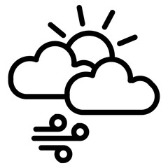 sunny and windy line