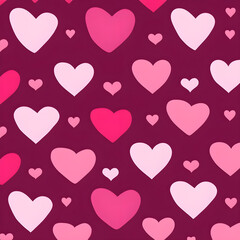 Hearts pattern. Valentines day background