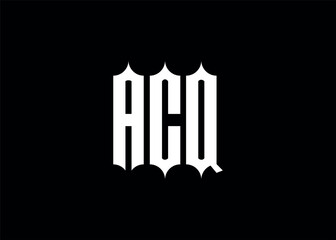 ACQ initial monogram letter business logo.