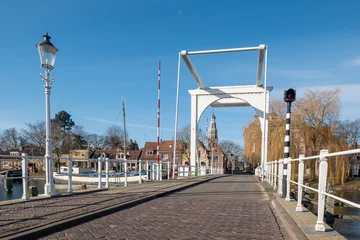 Poster Compagniesbrug in Enkhuizen, Noord-Holland province, The Netherlands © Holland-PhotostockNL
