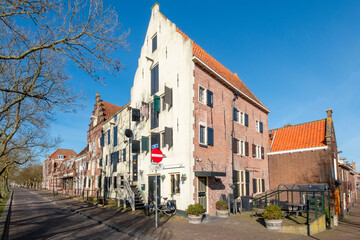 Fototapeta na wymiar Cityscape of Enkhuizen, Noord-Holland province, The Netherlands,Stadsbeeld Enkhuizen