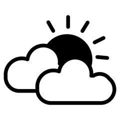 sun and cloud  dualtone