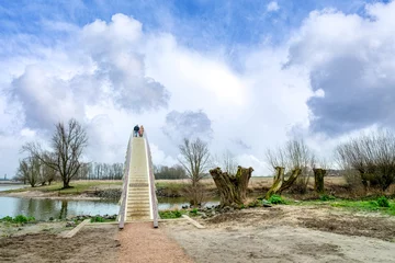 Foto auf Alu-Dibond Wandelbrug Ooypoort in Nijmegen, Gelderland province, The Netherlands © Holland-PhotostockNL