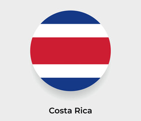 Costa Rica flag bubble circle round shape icon vector illustration