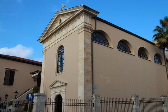 catholic church (saint-antoine de padoue) in rethymno in crete in greece 