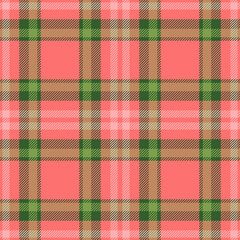 Pattern background fabric of seamless tartan plaid with a texture textile vector check.