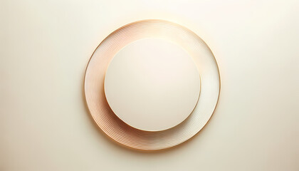 A simplistic background centered with a soft gold radial gradient, gracefully fading into a pale cream at the edges, offering a harmonious space for text and design elements.