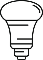 Power fixture icon outline vector. Online good control. Home illumination