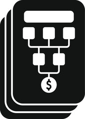 Scheme financial scheme icon simple vector. Credit financial. Loan finance