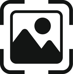 Augmented reality scan control icon simple vector. Game digital. Review cyber data