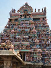 Tiruchirappalli, Tamil Nadu India - Oct 18 2023: Sri Ranganatha Swamy Temple, Srirangam (Divya...