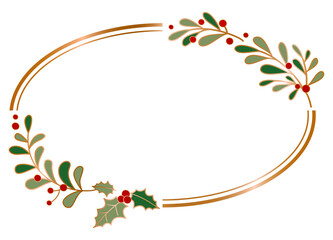 Christmas wreath floral frame , New year wreath frame , Celebration Frame , Christmas frame , New year frame, gift floral wreath design ,decorative wreath fram png transparent background illustration
