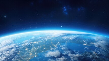 Obraz premium The concept of protecting the planet and saving the planet. Ozone Day