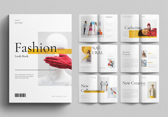 Fashion Look Book Layout Design Template