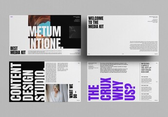 Media Kit Presentation Design Template - obrazy, fototapety, plakaty