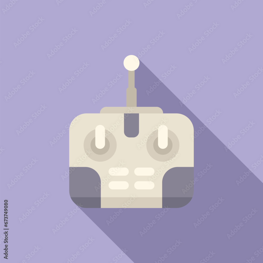 Aufkleber computer aerial volume icon flat vector. drone tech spy. vehicle secure remote