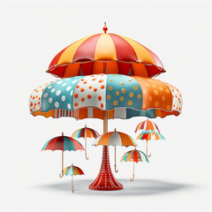 umbrella and rain umbrella, rain, vector, weather, parasol, protection, illustration, object, open, autumn, 