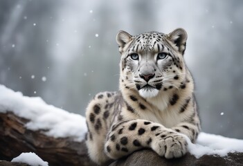 Fototapeta premium Snow Leopard Photography Stock Photos cinematic, wildlife, snow leopard, for home decor, wall art, posters, game pad, canvas, wallpaper