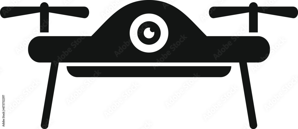 Poster land drone view icon simple vector. map tech. web virtual vehicle
