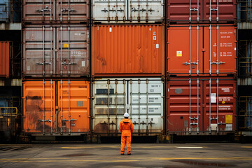 Container Fracht, Hafen Spedition