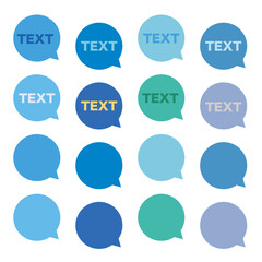 吹き出し　配色