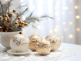 christmas decoration on a white background