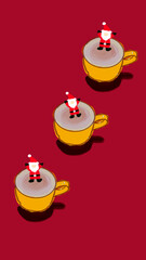 サンタの応援コーヒー