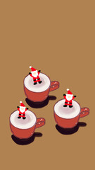 サンタさんのカプチーノ