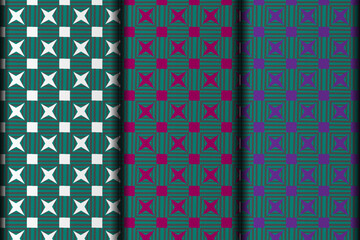 Modern geometric flower design vector eps  pattern template.
